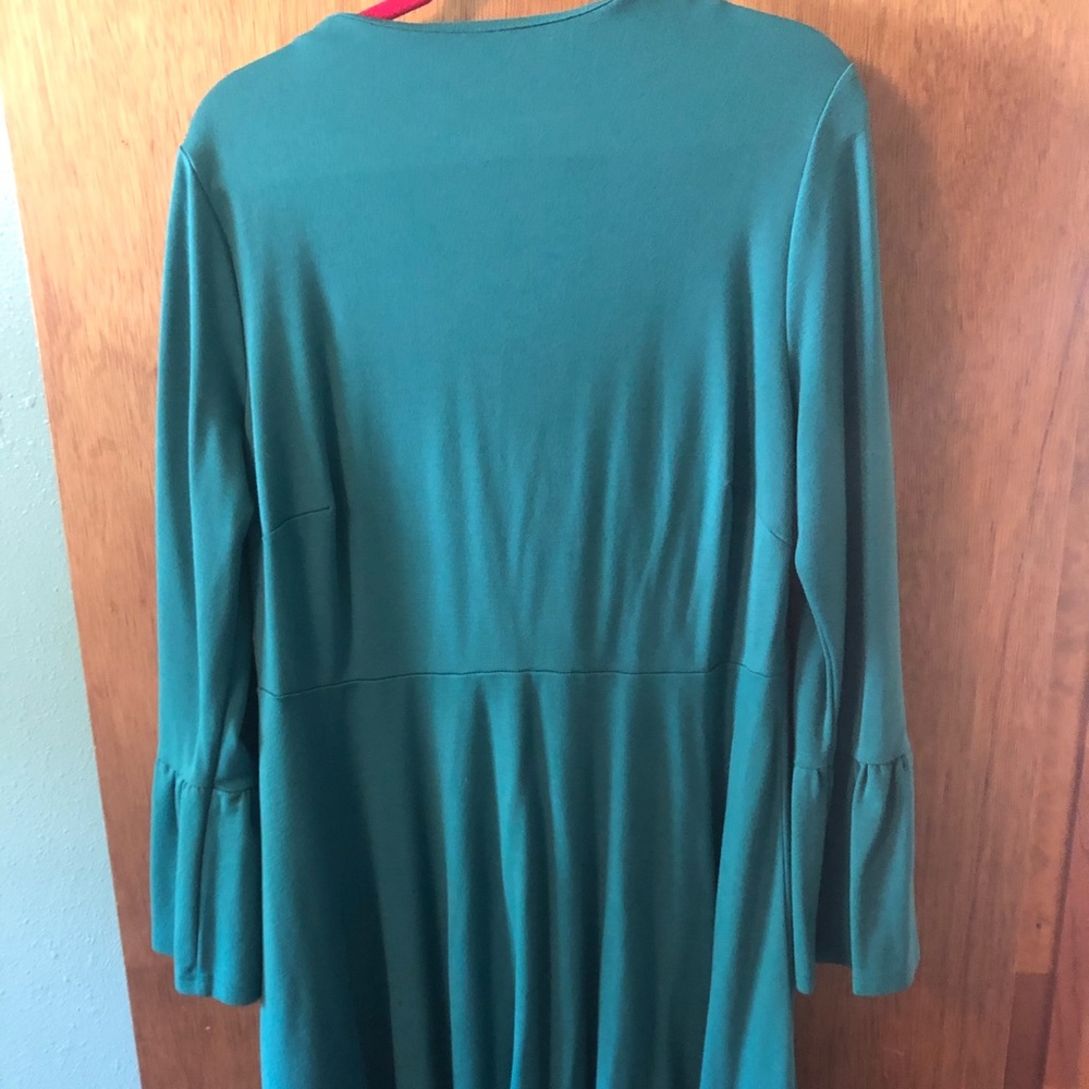 Eloquii high neck dress with flutter sleeves